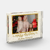 カスタムフォトフレームめでたいクリスマス&新年 フォトブロック (左)