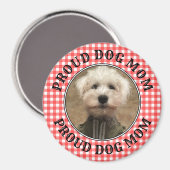 カスタムフォトフレーム国赤バッファローチェックプレイド マグネット (正面/裏面)