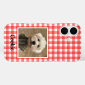 カスタムフォトフレーム国赤バッファローチェックプレイド Case-Mate iPhoneケース (裏面 (横))