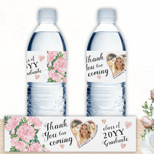 カスタムフォトフローラ2025卒業ありがとう ペットボトルラベル