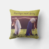 カスタムフォトフ最高のォン永遠 クッション (裏面)