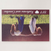 カスタムフォトフ最高のォン永遠 ジグソーパズル (横)