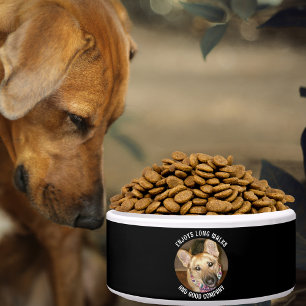 カスタムフォトブラックタンドイツ羊飼い引用文ペット ボウル