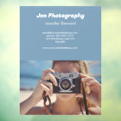 カスタムフォトブルーフォトグラファー ウィンドウサイン (シート3)