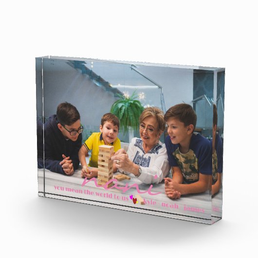 カスタムフォトブロックパーソナライズされたギフトの作成 フォトブロック (右)