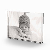 カスタムフォトブロック | 黒の文字オーバーレイ フォトブロック (右)