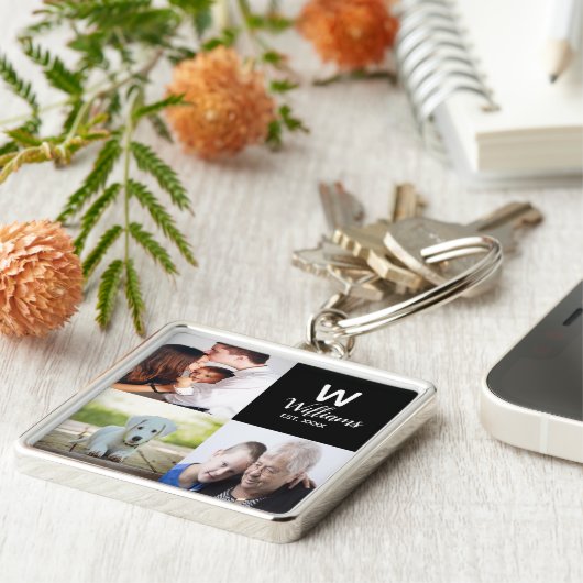 カスタムフォトプレミアムKeychain キーホルダー (側面)