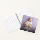 カスタムフォトベビー名テンプレートパーソナライズされた ノートブック (内部)