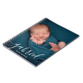 カスタムフォトベビー名テンプレートパーソナライズされた ノートブック (左側)