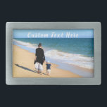 カスタムフォトベルトバックルあなたの写真と文字 長方形ベルトバックル<br><div class="desc">写真カスタムと文字のベルトバックル – 独自のデザイン – 特別 – 家族/友人または個人用ベルトバックルギフト – あなたのテキストと写真を追加 – サイズ変更し、移動または削除し、カスタマイズツールで要素/イメージを追加。選択/追加お気に入りのフォント/文字カラー/サイズ！このデザインは1000以上のZazzle製品に転送できる。Good Luck - Be Happy :)</div>