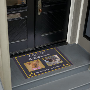 カスタムフォトペットの名前へようこそ   ドアマット