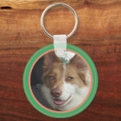 カスタムフォトペットキーチェーン キーホルダー (正面)
