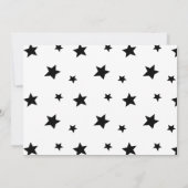 カスタムフォトペットドッグ誕生日パーティブラック 招待状 (裏面)