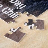 カスタムフォトペットファミリーキッズパーソナライズされた写真 ジグソーパズル (側面)