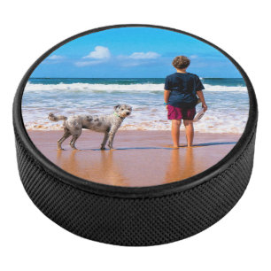 カスタムフォトホッケーパーソナライズされたパック アイスホッケーパック