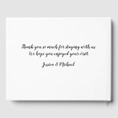 カスタムフォトホテルバケーションハウス ゲストブック (裏面)