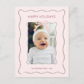 カスタムフォトホリデーポストカードボウスクライゴフレーム ポストカード (正面)