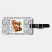 カスタムフォトホワイトレース1 ラゲッジタグ (正面横)