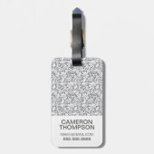 カスタムフォトホワイトレース1 ラゲッジタグ (裏面縦)