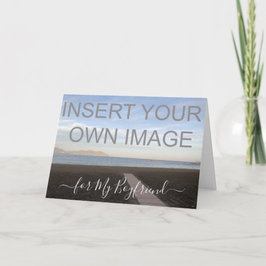カスタムフォトボーイフレンドバレンタインズホリデーカード シーズンカード (正面)