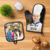 カスタムフォトポットホルダーセット 鍋つかみ&鍋敷きセット (トップダウン)