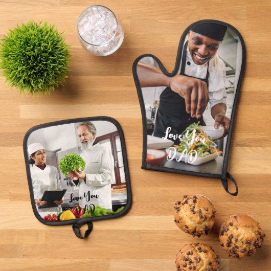 カスタムフォトポットホルダーセット 鍋つかみ&鍋敷きセット (トップダウン)