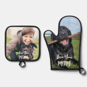 カスタムフォトポットホルダーセット 鍋つかみ&鍋敷きセット (正面)