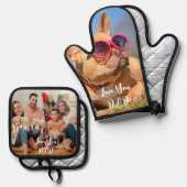 カスタムフォトポットホルダーセット 鍋つかみ&鍋敷きセット (正面/裏面)