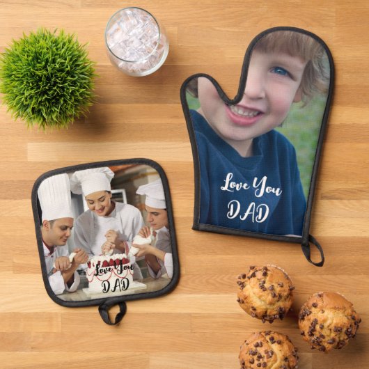 カスタムフォトポットホルダーセット 鍋つかみ&鍋敷きセット (トップダウン)