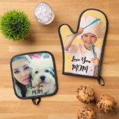 カスタムフォトポットホルダーセット 鍋つかみ&鍋敷きセット (トップダウン)