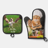 カスタムフォトポットホルダーセット 鍋つかみ&鍋敷きセット (正面)