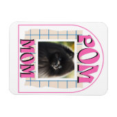 カスタムフォトポムママモキープサケポメラニア犬犬のオーナー マグネット (横)