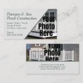 カスタムフォトポーチパティオデッキ建築 名刺 (正面/裏面)