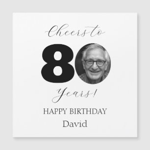 カスタムフォトマイルストーン誕生日グリーティング