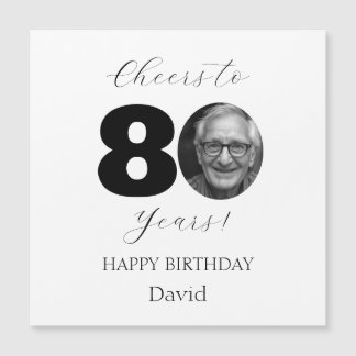 カスタムフォトマイルストーン誕生日グリーティング