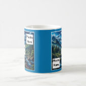 カスタムフォトマウンテンシーン コーヒーマグカップ (中央)