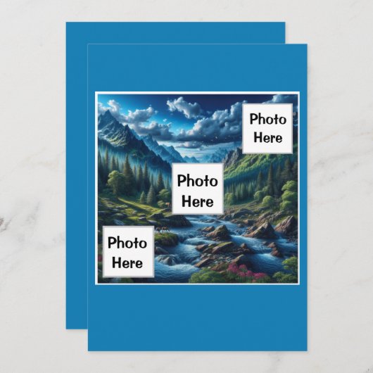 カスタムフォトマウンテンシーン シーズンカード (正面/裏面)