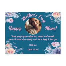 カスタムフォトマザーの日の水の色フローラ