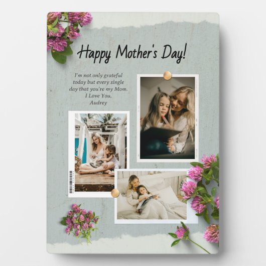 カスタムフォトマザーズ愛ママ フォトプラーク (正面)