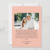 カスタムフォトマパーソナライズされたザーの日 シーズンカード (裏面)