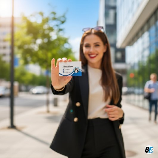 カスタムフォトミニマルモダン主義ソーシャルメディアのアイコン 名刺