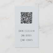 カスタムフォトメイクアップアーティストカラースプラッシュフレーム 名刺 (裏面)