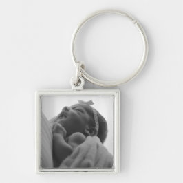 カスタムフォトメタルスクエアチャーム キーホルダー