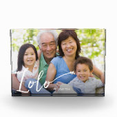 カスタムフォトメッセージ名Lolo Script フォトブロック (正面)