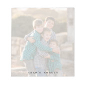 カスタムフォトメモ帳、フルフォト |色あせた ノートパッド (正面)