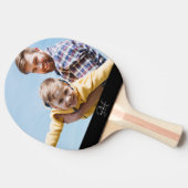 カスタムフォトモノグラムネームスポモダンーツパパ 卓球ラケット (横)