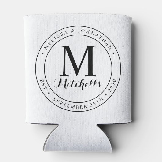 カスタムフォトモノグラ結婚ムクーラーボックス 缶クーラー (裏面)