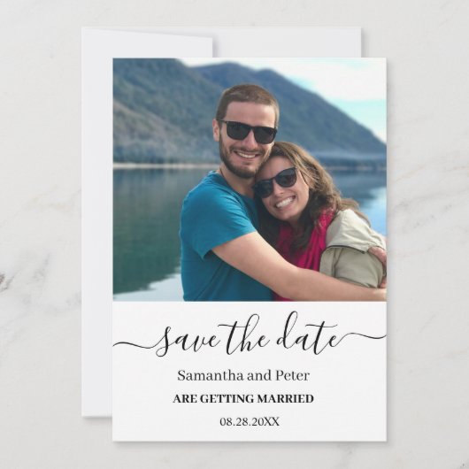 カスタムフォトモリラックスードの日付の保存 セーブザデート (正面)