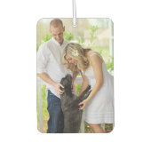 カスタムフォトユニークユーザーデザイン-ペットラブ- カーエアーフレッシュナー (正面)