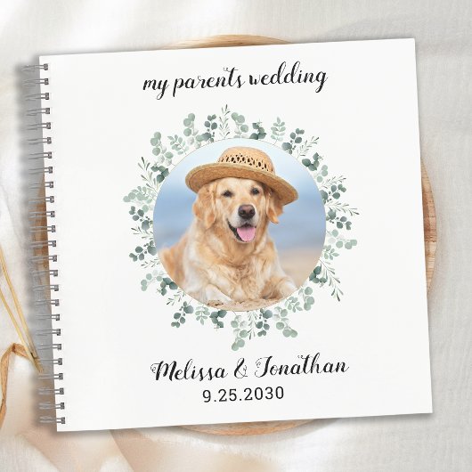 カスタムフォトユーカリ結婚プタスペットブック ノートブック